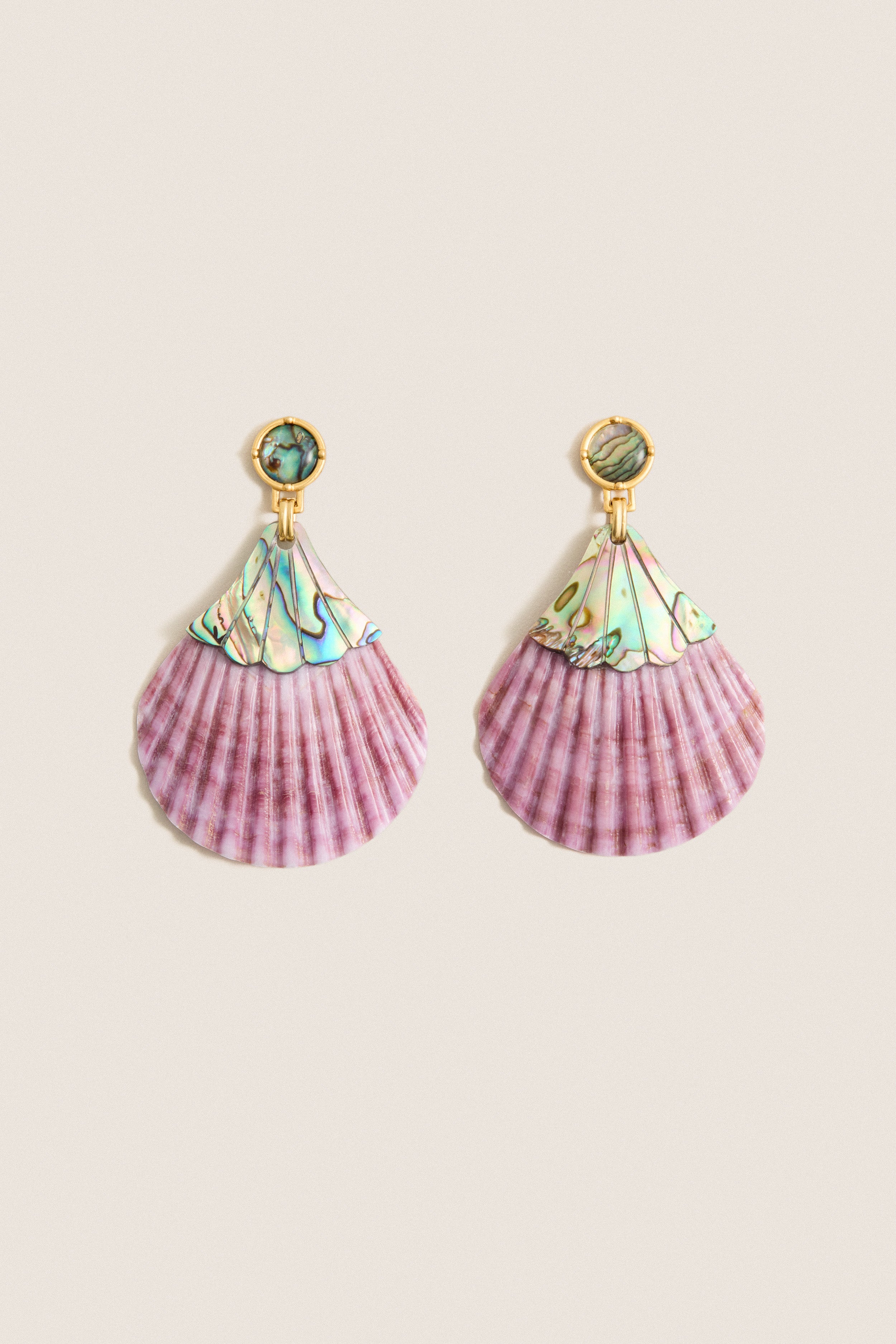 Shell Tabitha Earrings | Brinker + Eliza