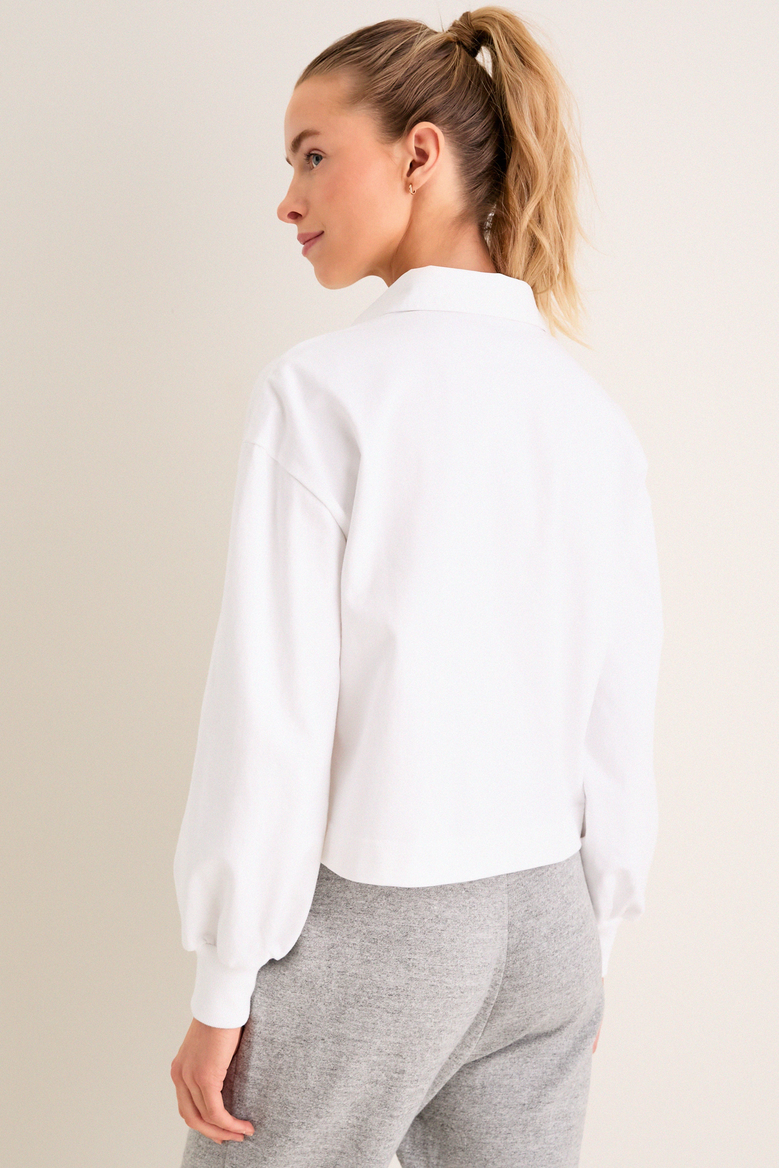 White Cotton Jersey Swiftie Rugby