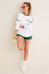 White French Terry Farrah Swing Sweatshirt