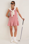 Clay Gingham Sleeveless Performance Seersucker May Golf Dress
