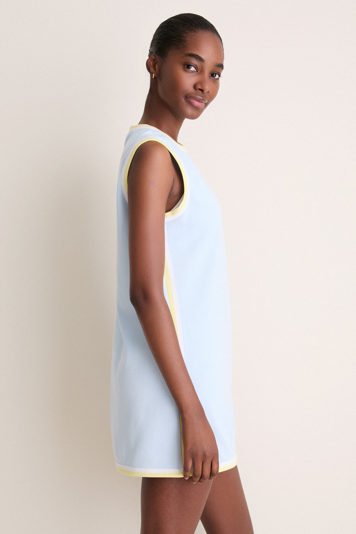 Light Blue Pique Cheryl Tennis Dress Light Blue Pique Cheryl Tennis Dress