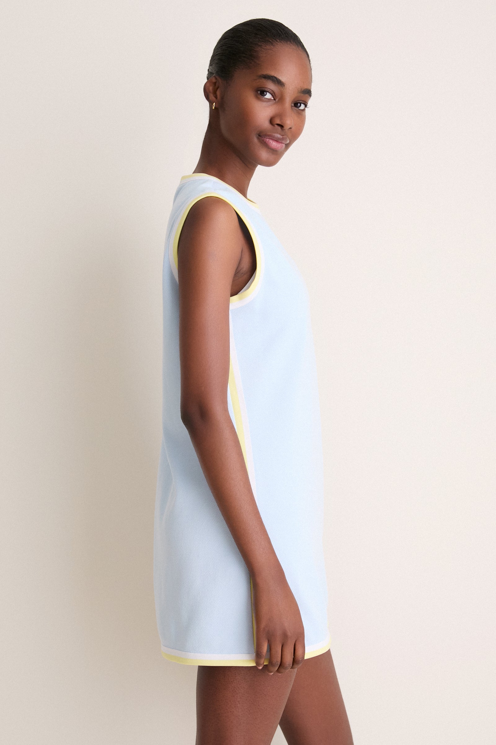 Light Blue Pique Cheryl Tennis Dress