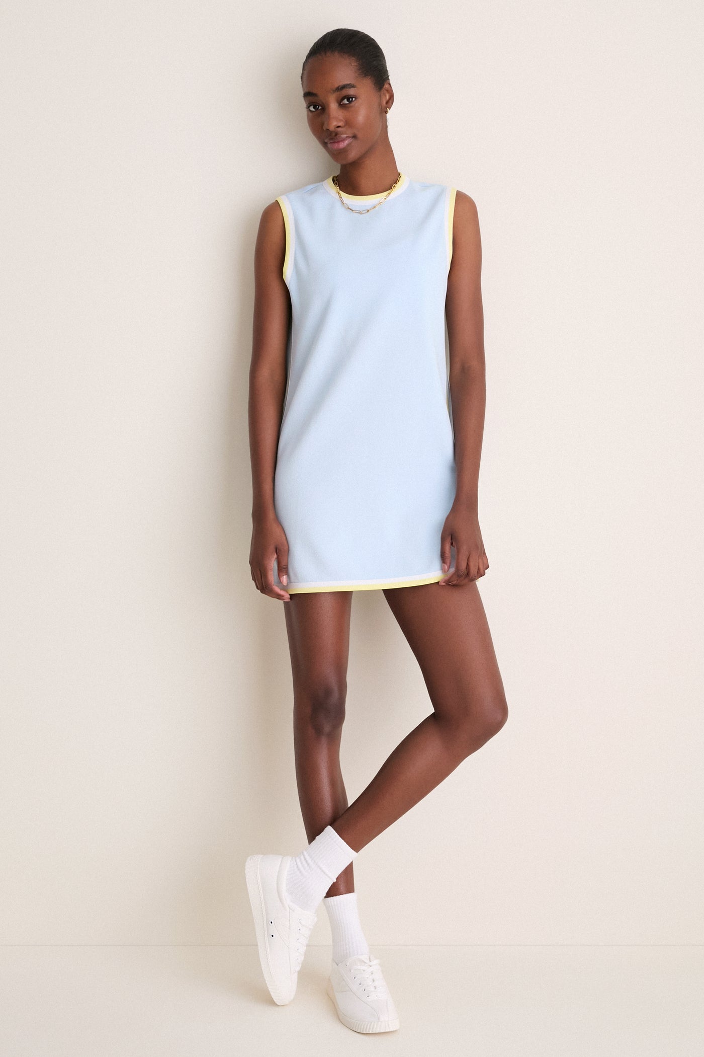 Light Blue Pique Cheryl Tennis Dress