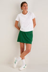 White Short Sleeve Performance Cotton Sasha Tee