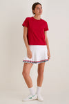 Red Short Sleeve Performance Cotton Sasha Tee