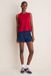 Red Performance Cotton Sasha Tank