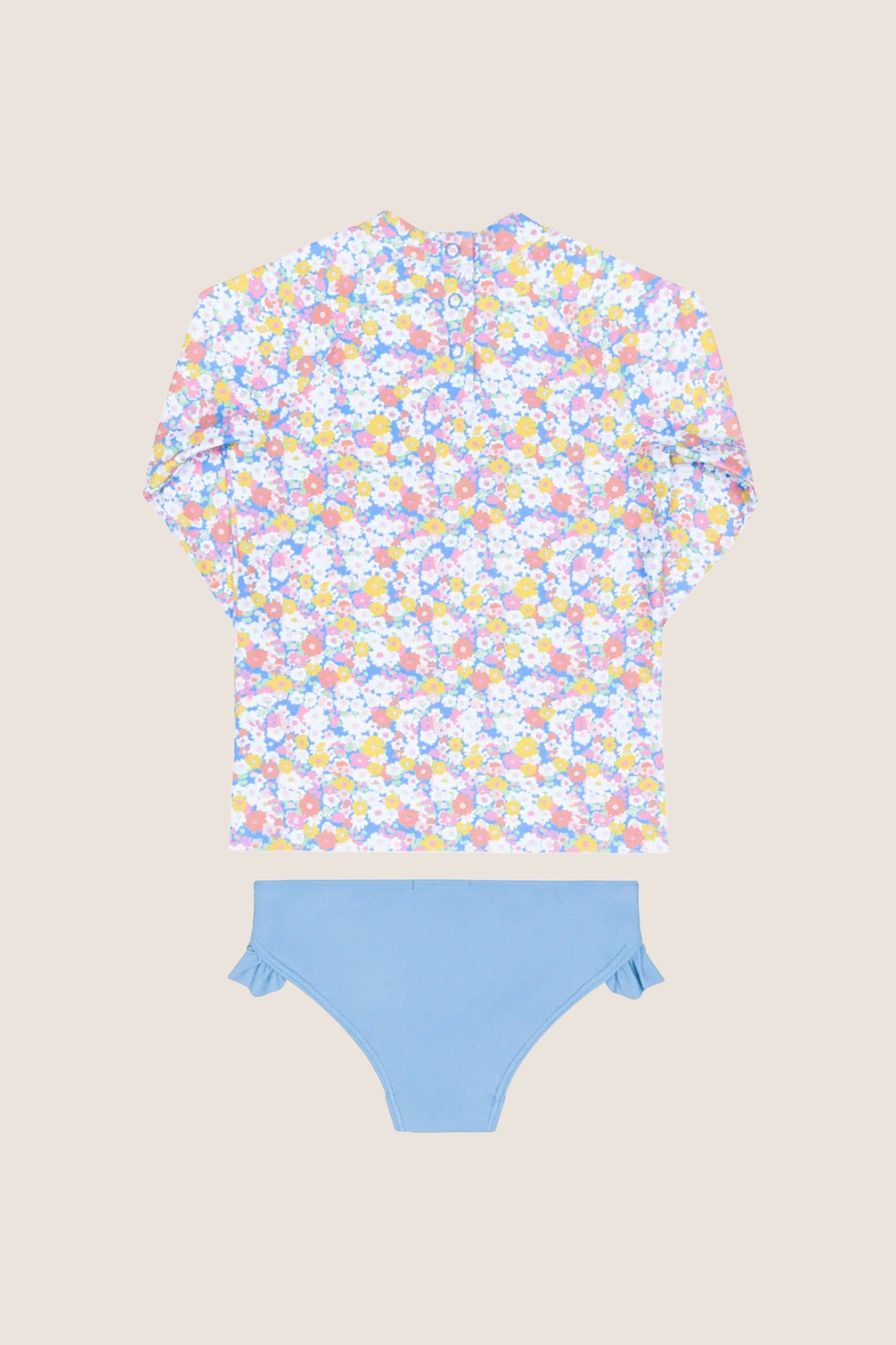 Girls Multi Floral Rashgaurd Set