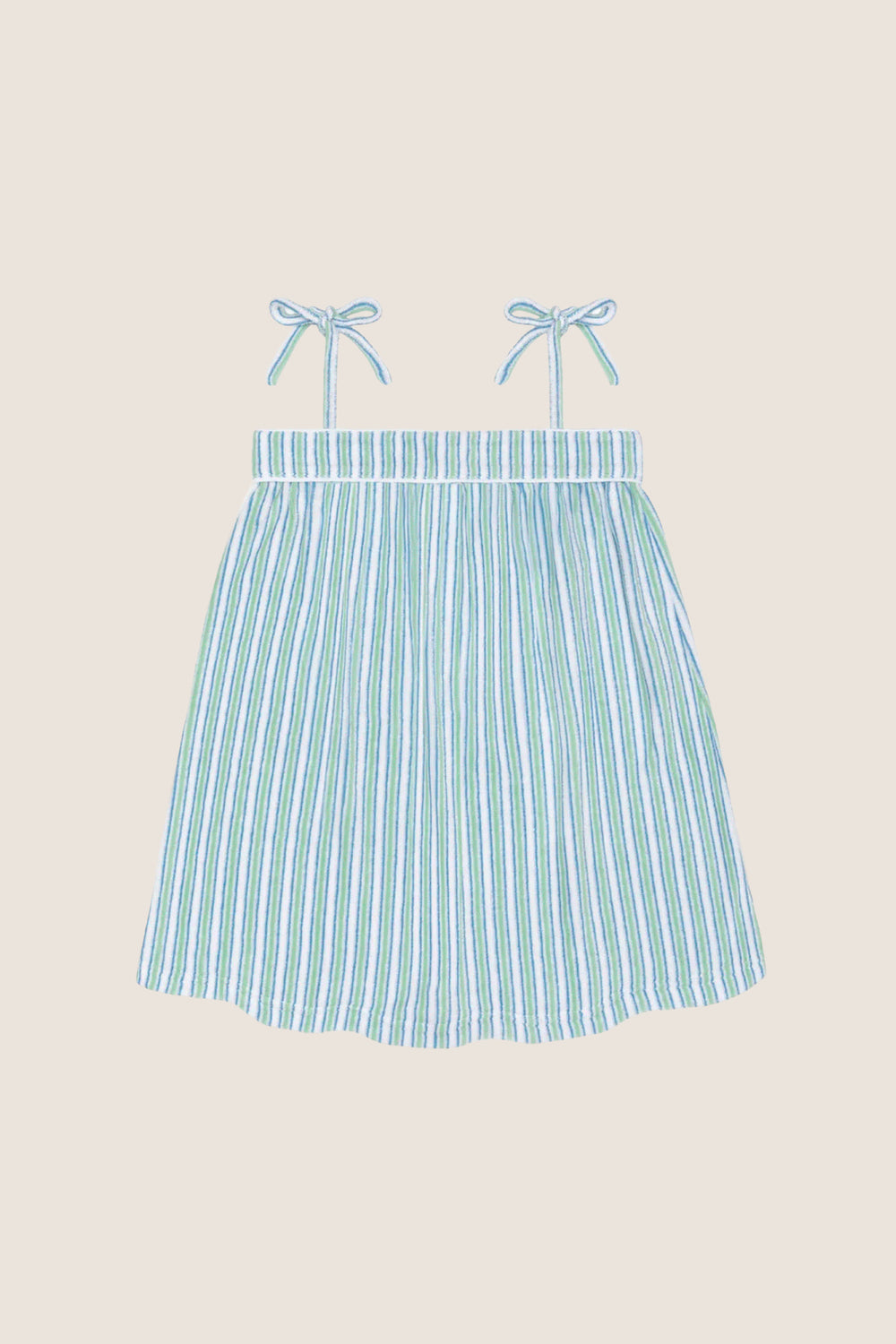 Girls Ticking Stripe French Terry