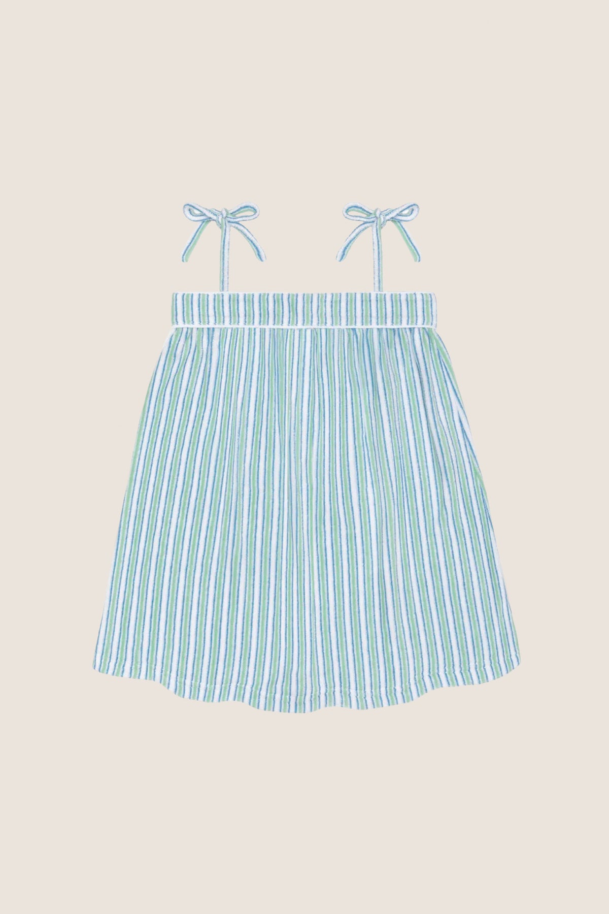 Girls Ticking Stripe French Terry