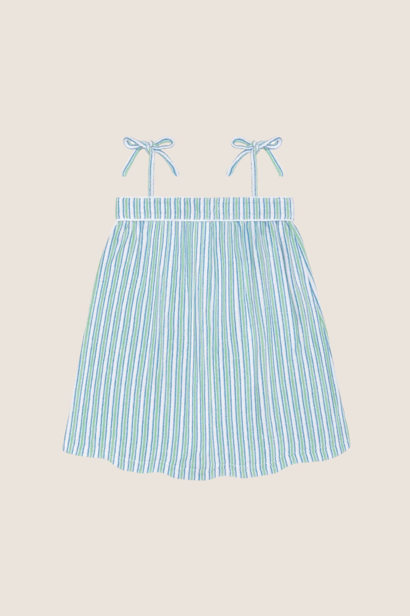 Girls Ticking Stripe French Terry
