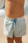 Boys Ticking Stripe Boardie