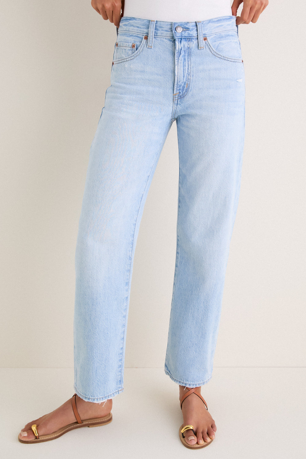 Dolce Vita Vintage Lexi Mid Rise Bowed Straight
