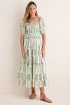 Green Mayura Percy Midi Dress