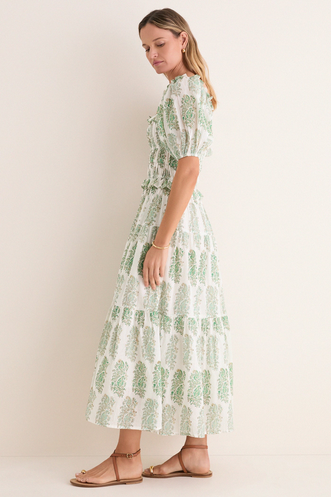 Green Mayura Percy Midi Dress