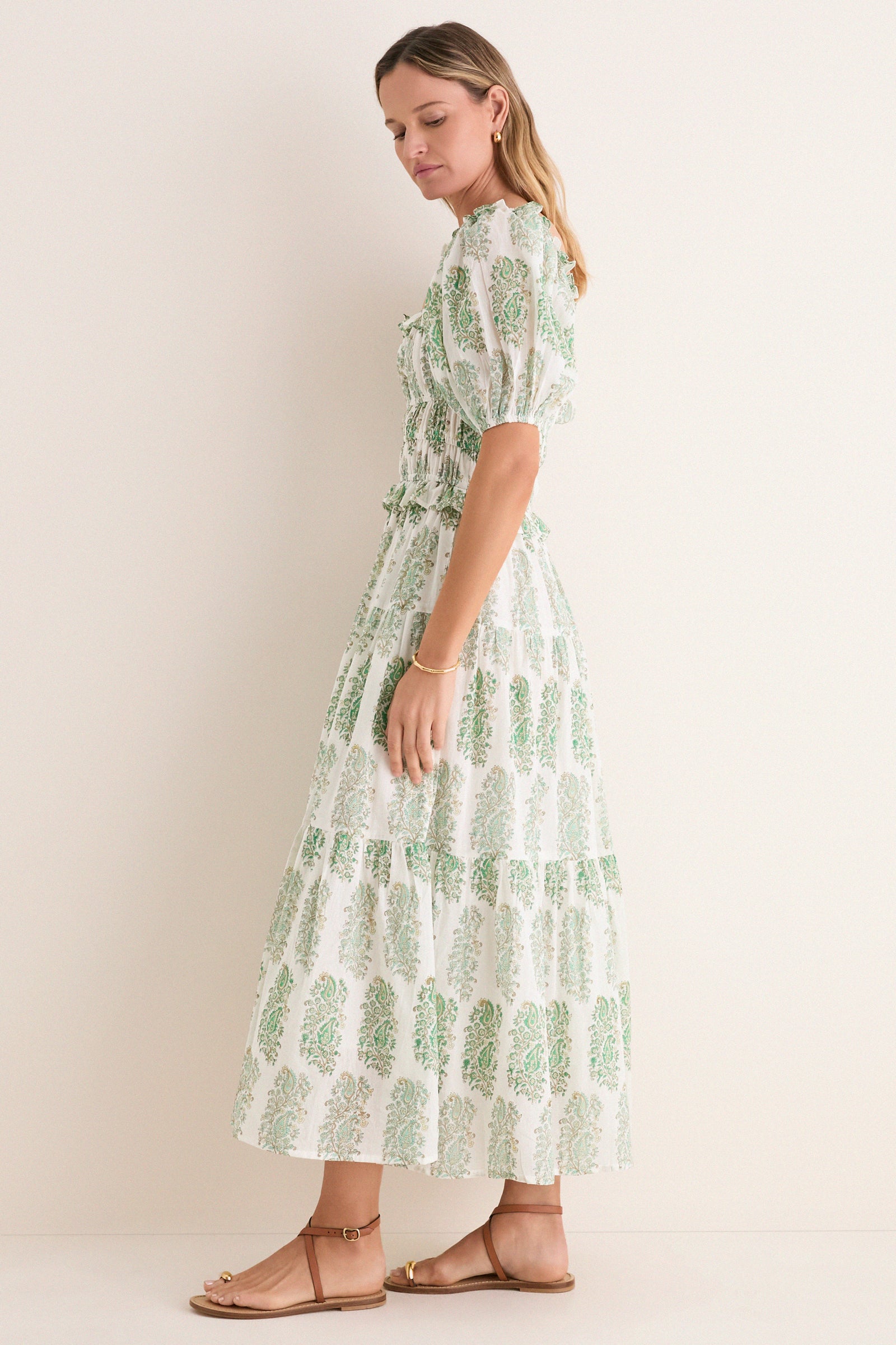 Green Mayura Percy Midi Dress