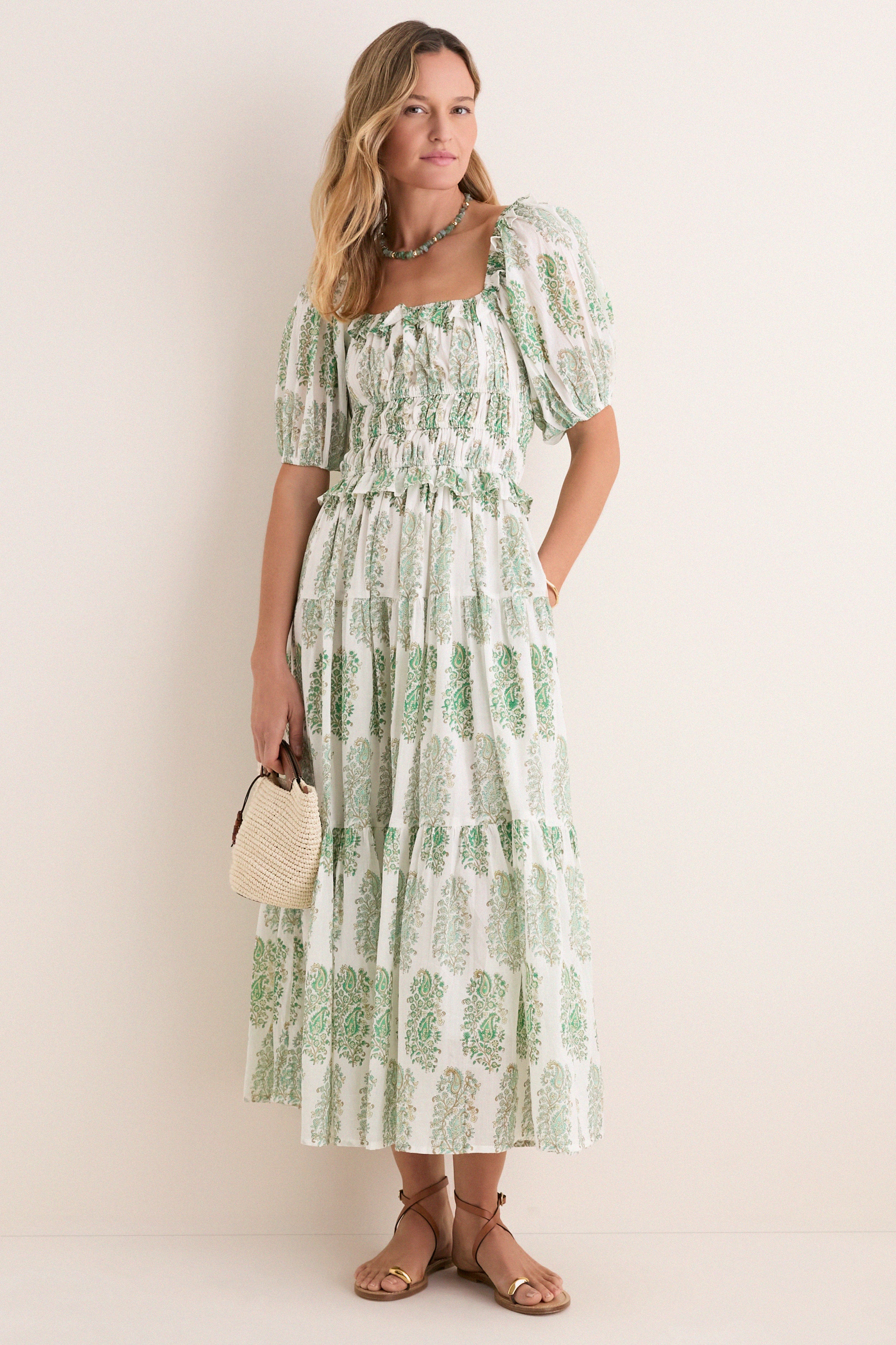 Green Mayura Percy Midi Dress
