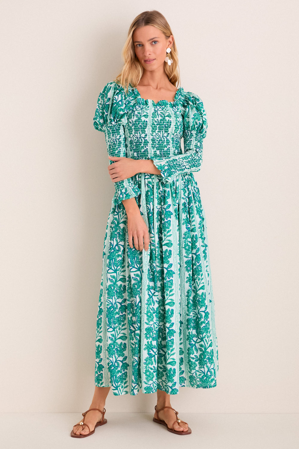 Green Serendipia Jocelyn Maxi Dress