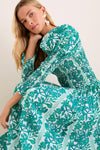 Green Serendipia Jocelyn Maxi Dress