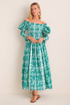 Green Serendipia Jocelyn Maxi Dress