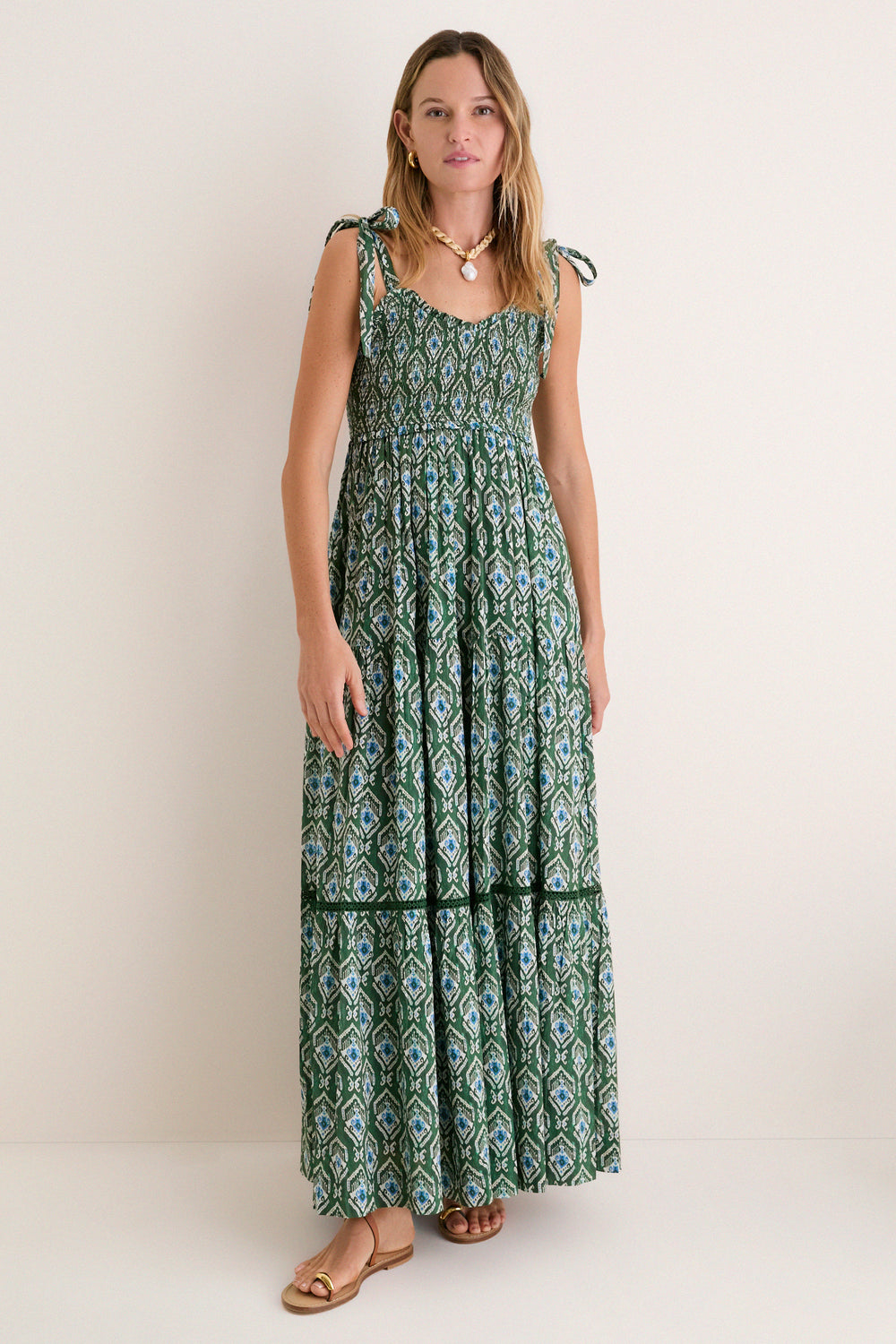 green casual maxi dress Jeannette Panelled Lace Mini Dress / Black | MESHKI main image 1