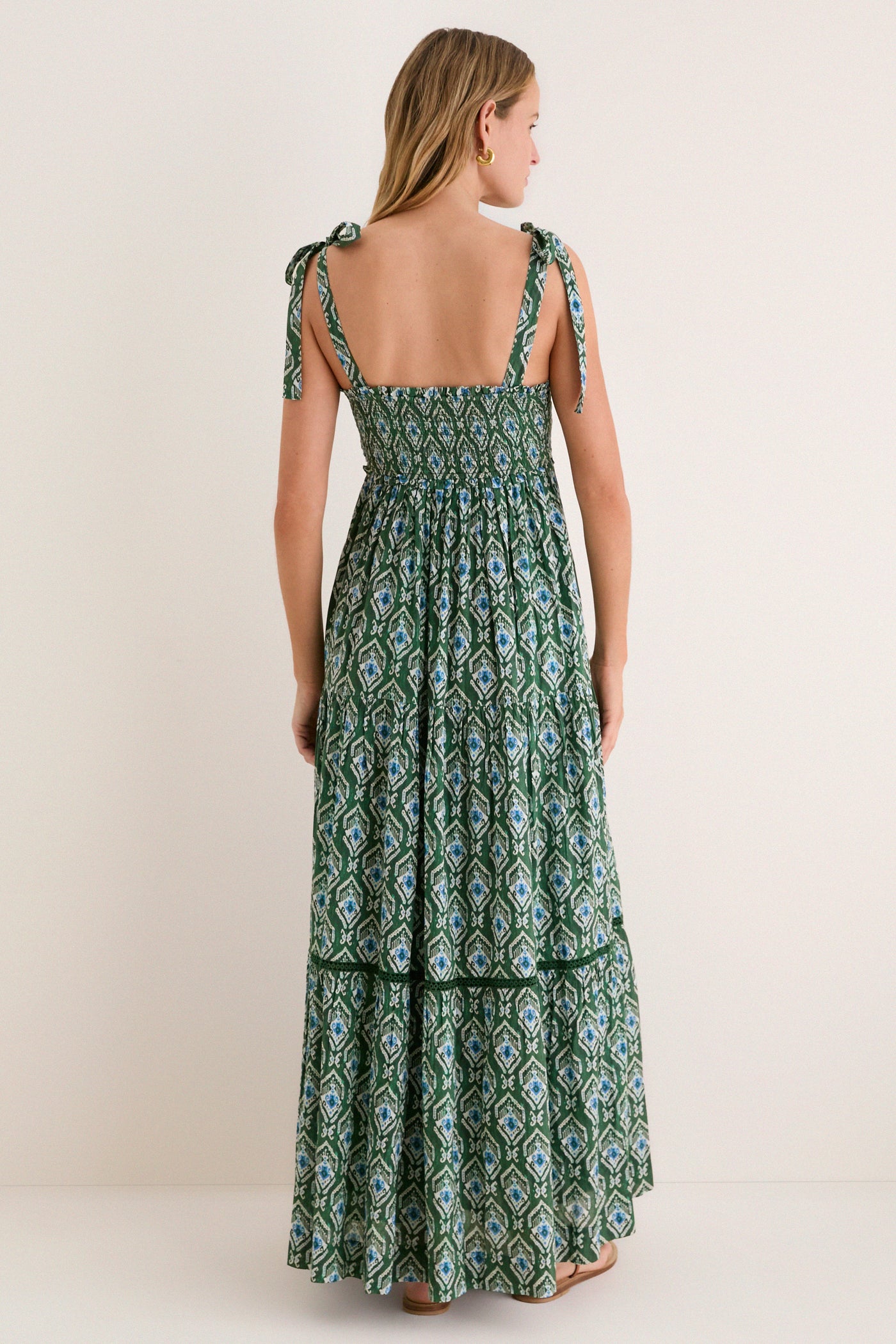 Green Indra Reece Maxi Dress