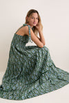 Green Indra Reece Maxi Dress