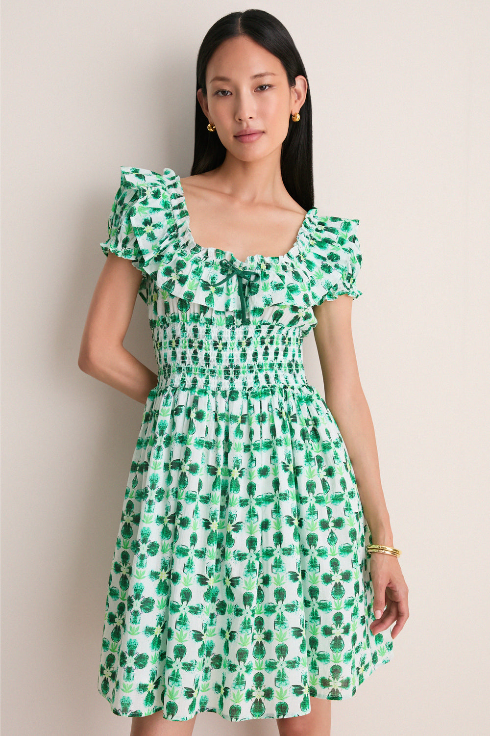 green sun dress Laguna S / Blue/Green The prettiest dress for a cute Sunday brunch date Midi Dresses Solem Midi Dress
