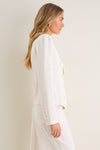 Vintage White Emerson Structured Blazer