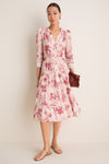 Tan Multi Textured Jungle Toile Serafine Dress