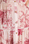 Tan Multi Textured Jungle Toile Serafine Dress