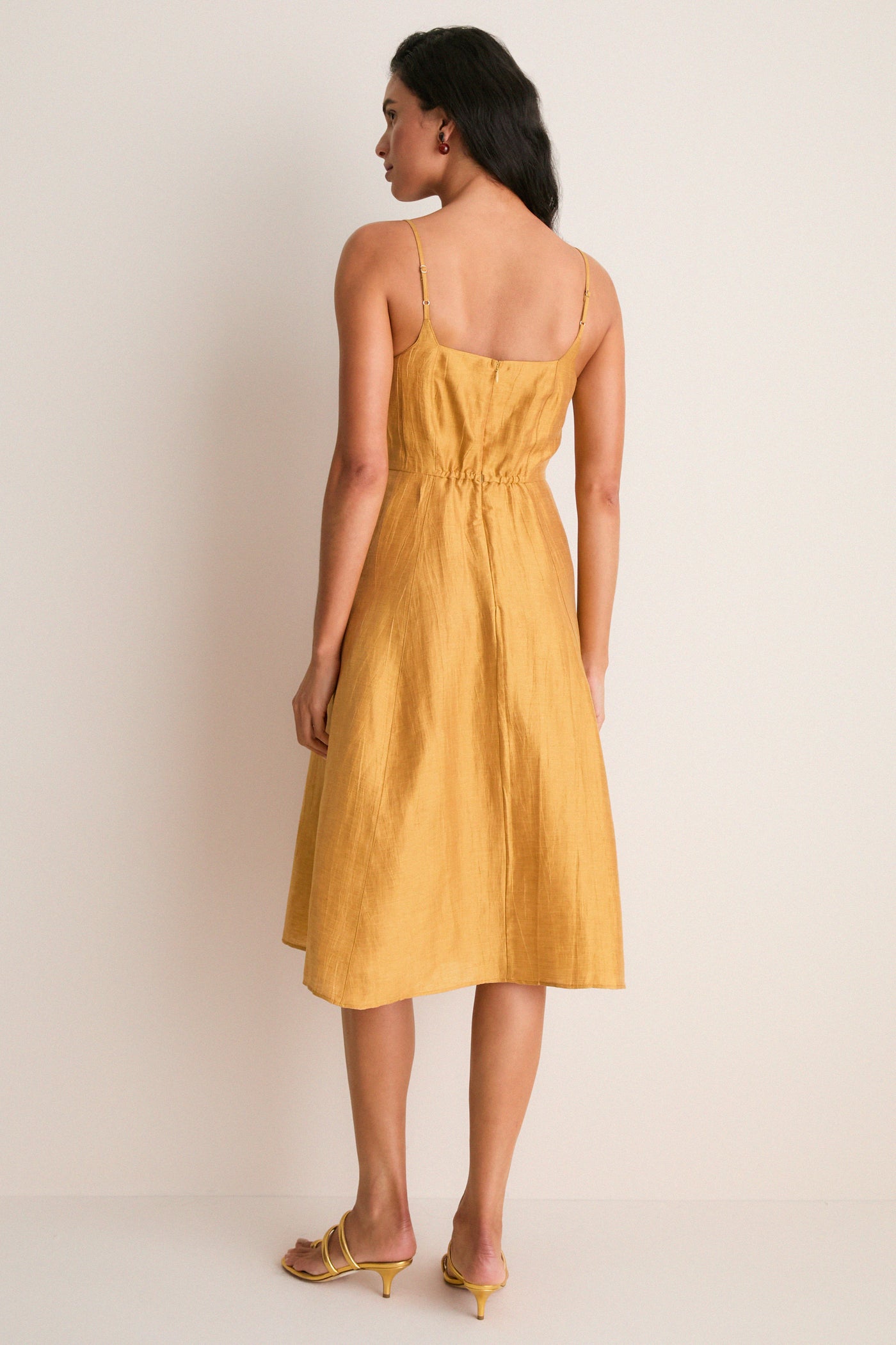 Golden Spice Meredith Midi Dress