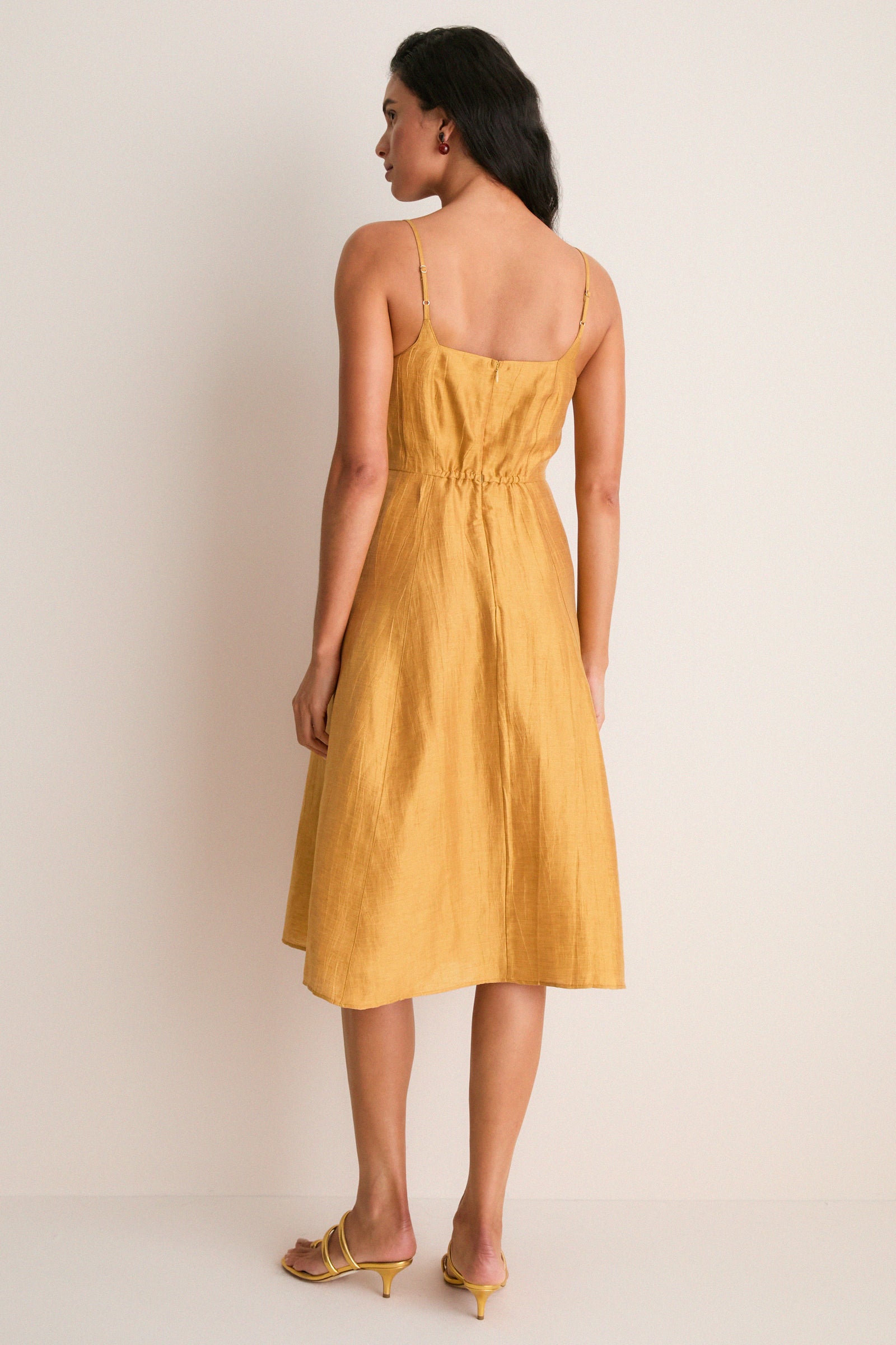 Golden Spice Meredith Midi Dress