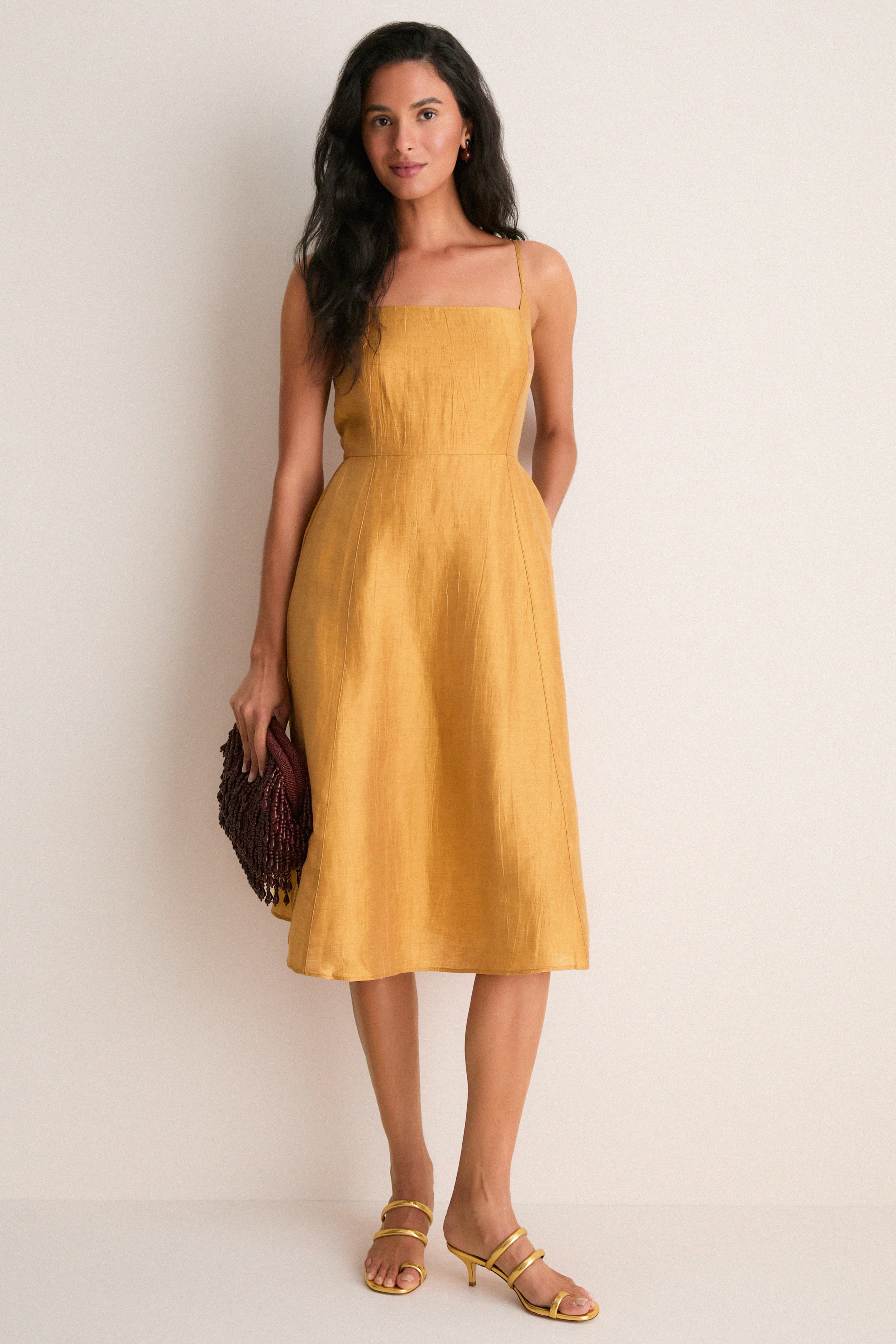 apolina♡edie overdress goldenrod♡7-9Y apolina♡edie overdress
