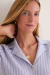 Pale Iris Madelene Knit Shirt