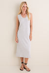 Light Grey Marl Kyler Tank Midi Dress