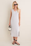 Light Grey Marl Kyler Tank Midi Dress