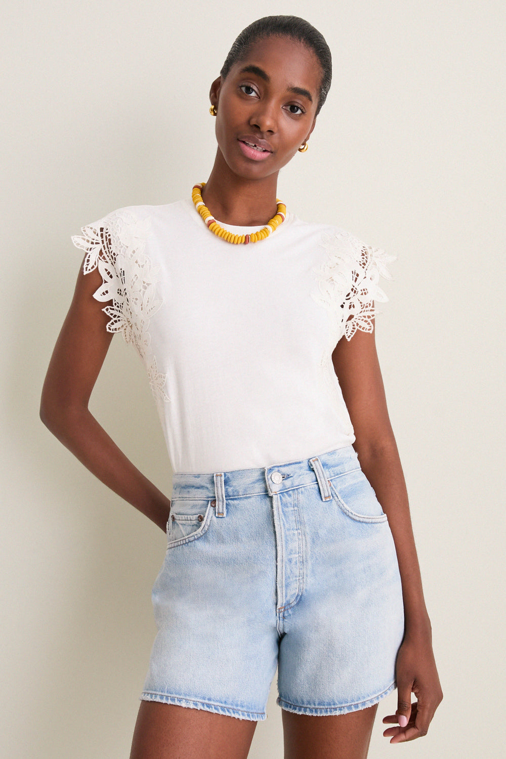 Cream Gwen Tee