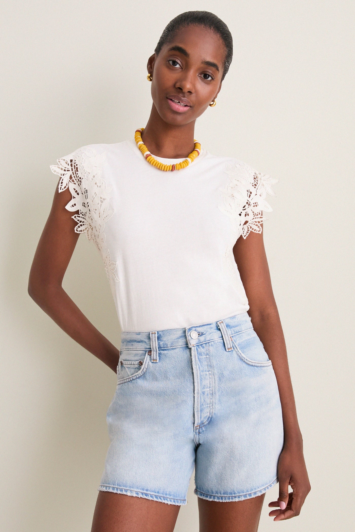 Cream Gwen Tee