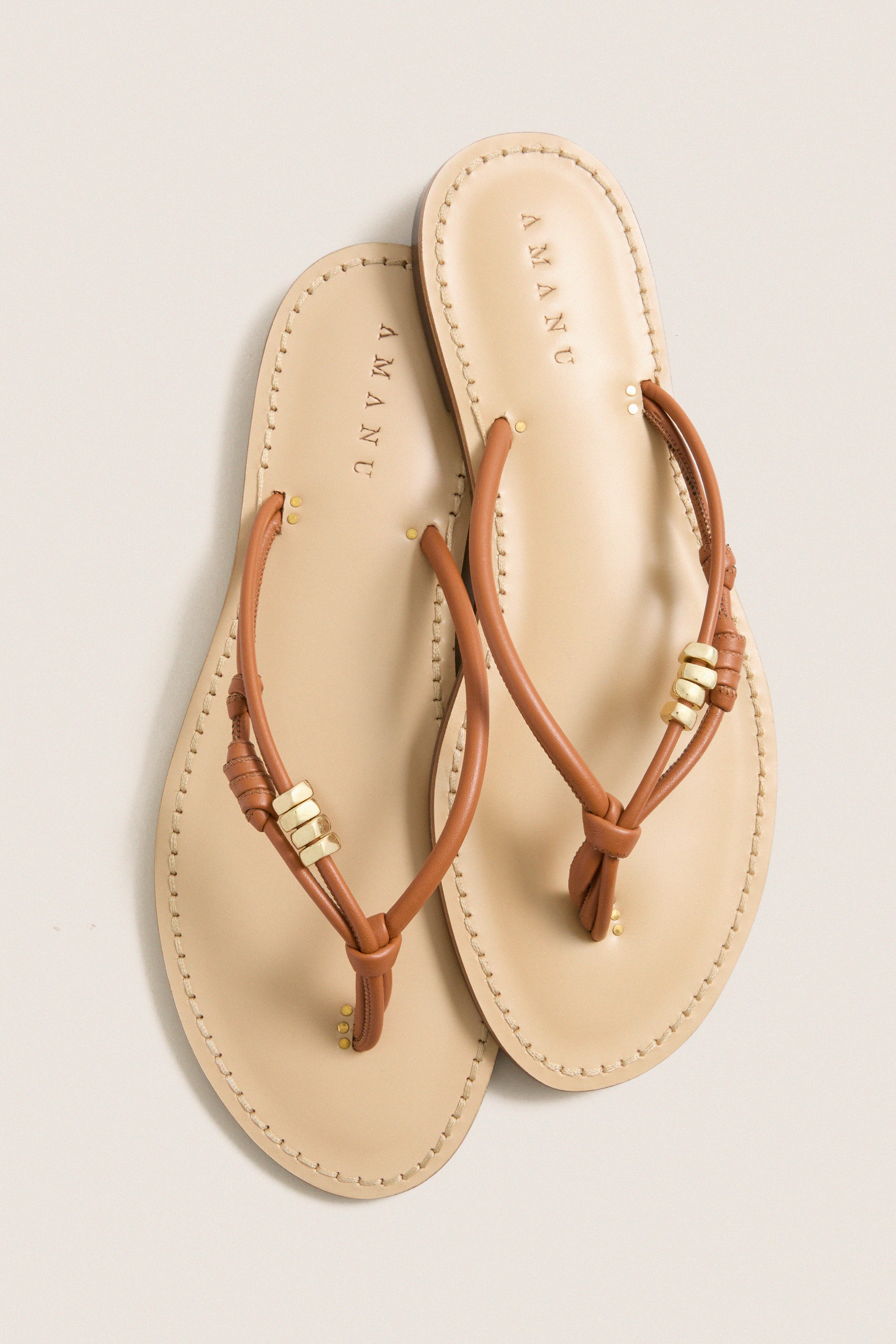 Cognac Kiwayu Sandals