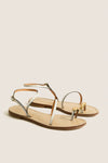 Cream Croc Marrakech Sandals