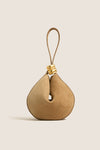 Sand Suede Zambia Stacked Ring Bag