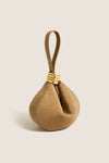 Sand Suede Zambia Stacked Ring Bag