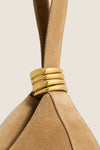 Sand Suede Zambia Stacked Ring Bag