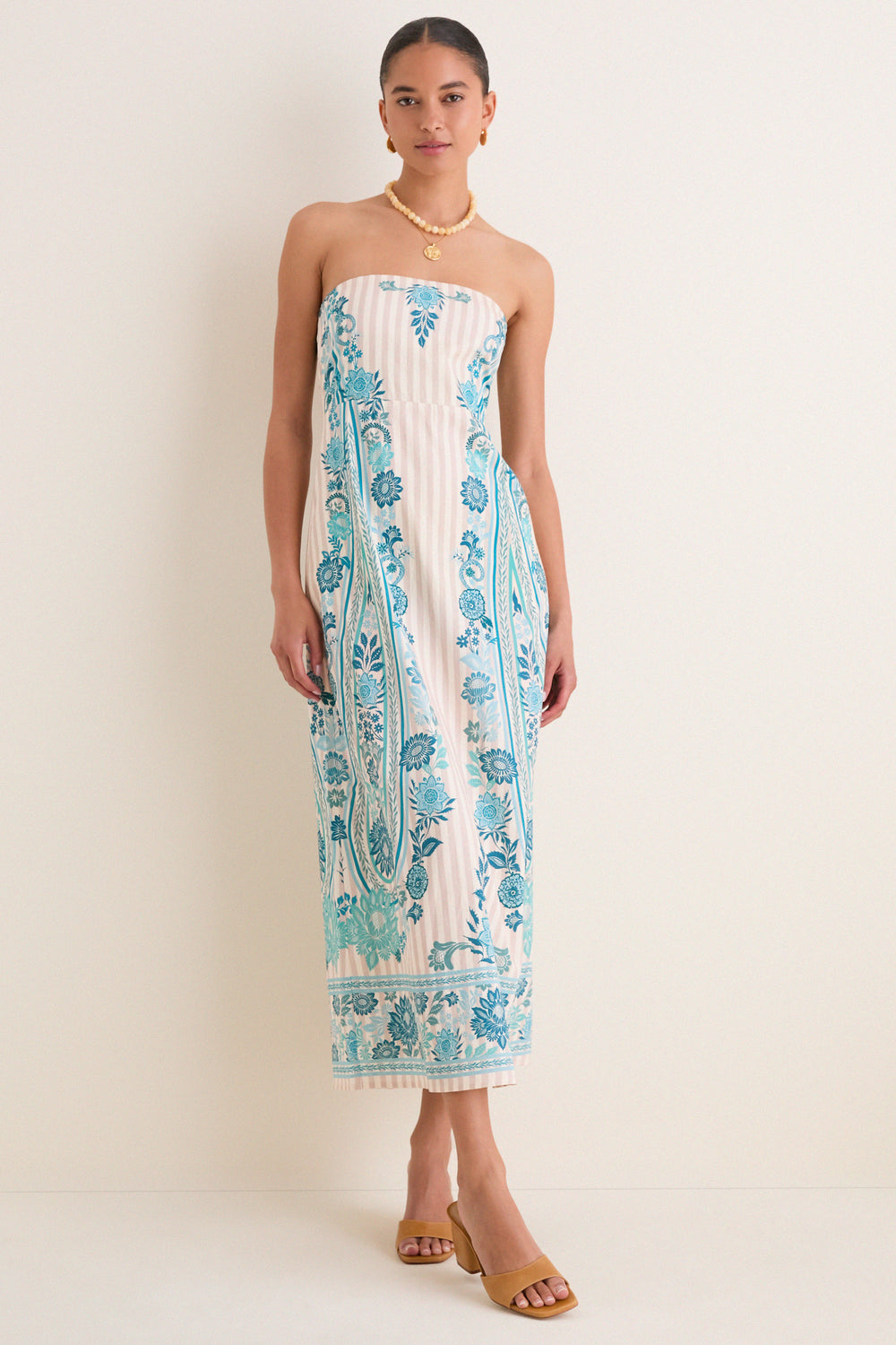 Paisley Stripe Dalton Midi Dress | Anna Cate Paisley Stripe Dalton Midi Dress | Anna Cate