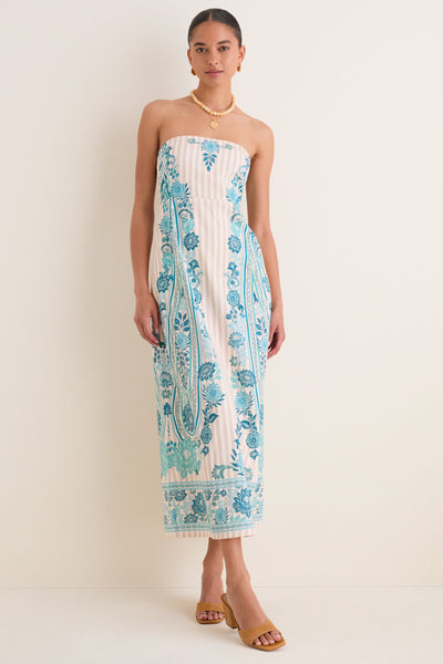 cali maxi dress by anna cate Paisley Stripe Dalton Midi Dress
