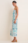 Paisley Stripe Dalton Midi Dress