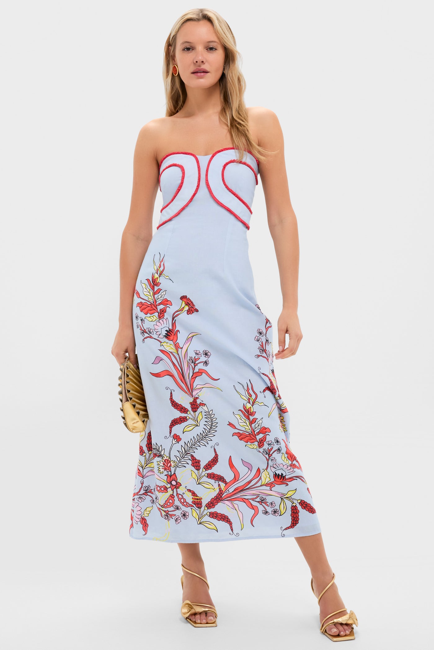 lake como fitted bodice dress Seascape Hayden Midi Dress