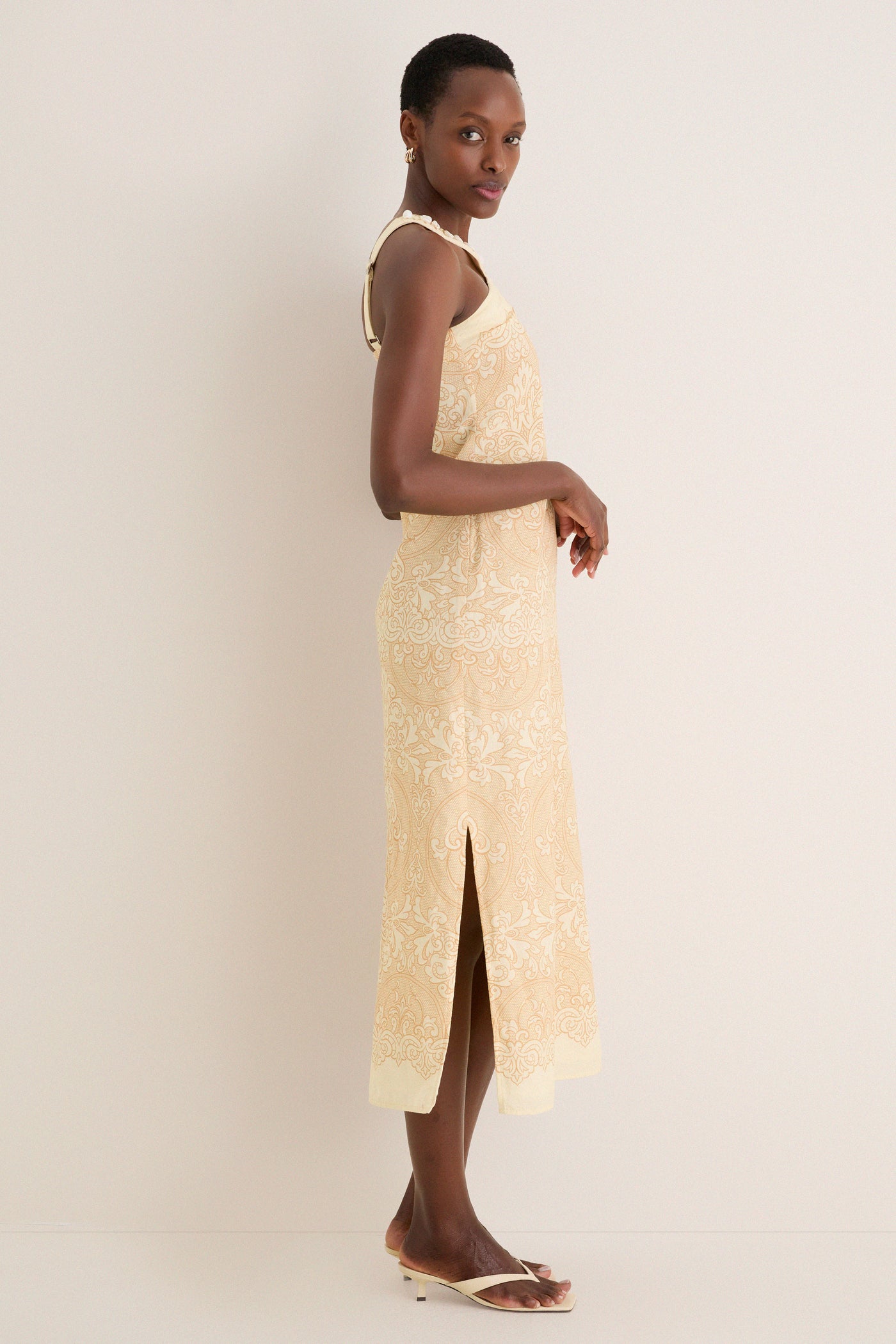 Sand Abigail Midi Dress