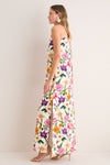 Floral Candy Jacquard One Shoulder Lani Dress