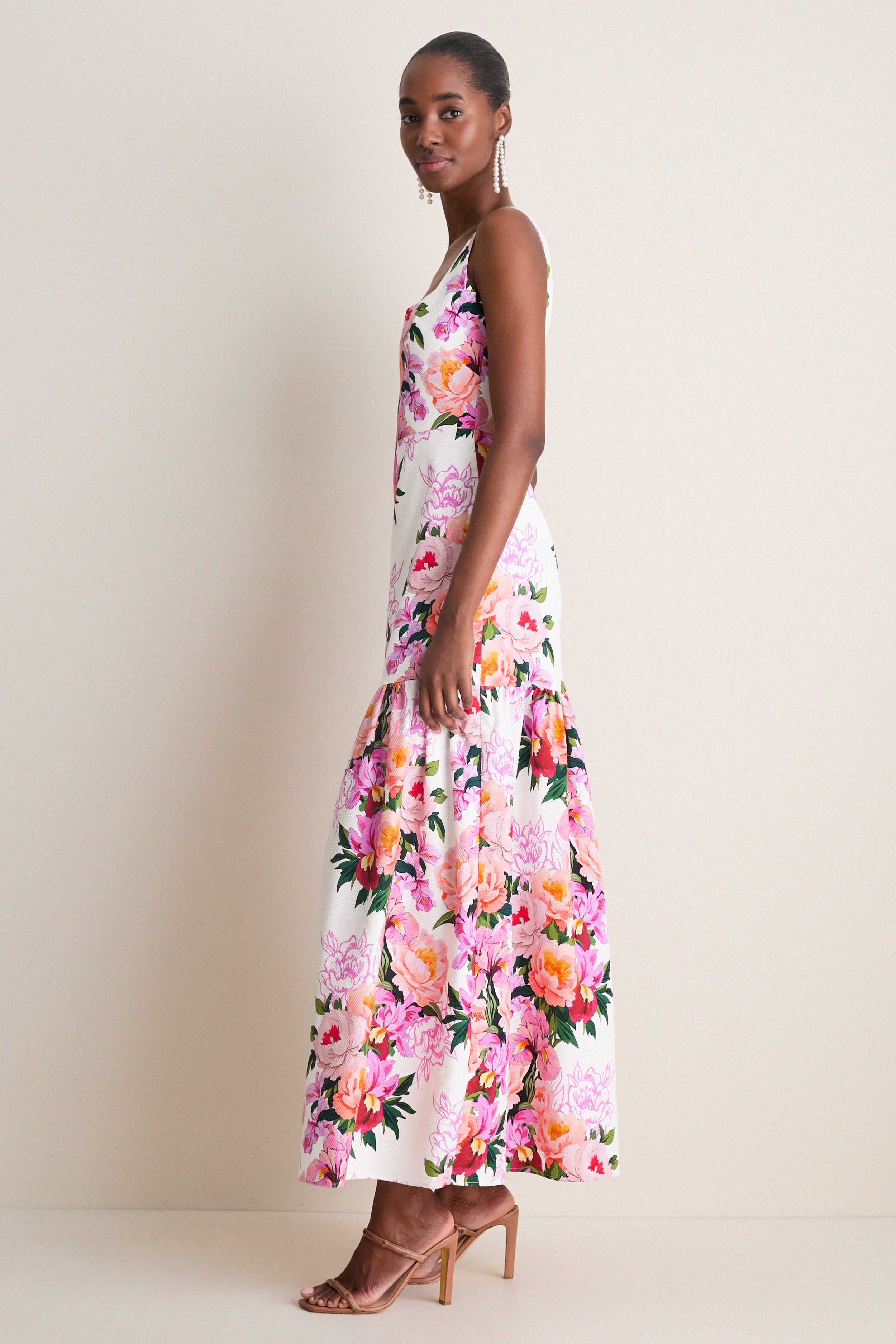 Peony Drip Pique Davie Dress | Borgo de Nor | Tuckernuck